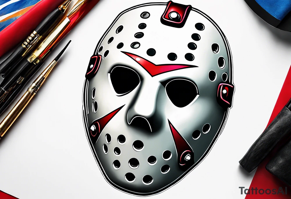 Friday the 13th Jason mask tattoo idea