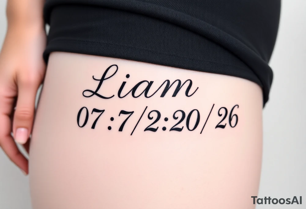 Liam 
07/20/26 tattoo idea