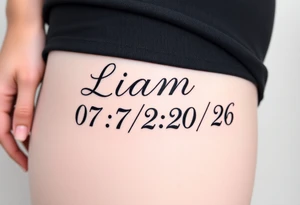 Liam 
07/20/26 tattoo idea