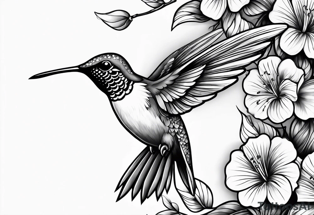 hummingbird tattoo idea