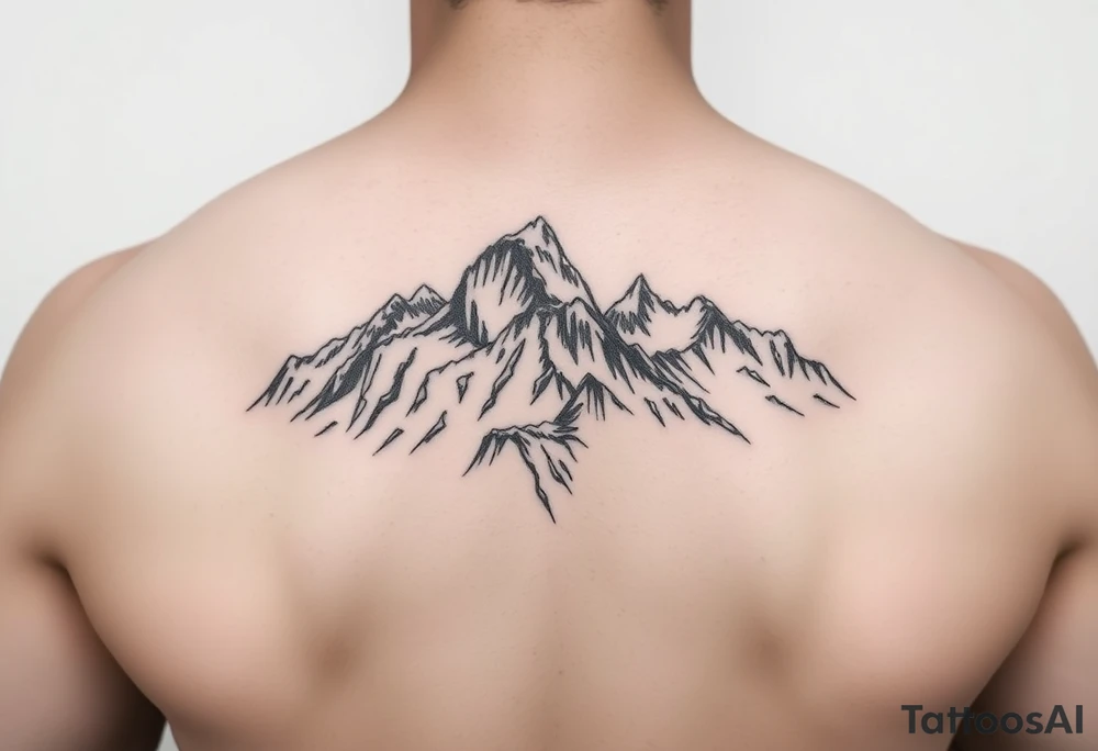 tre cime dolomites tattoo idea
