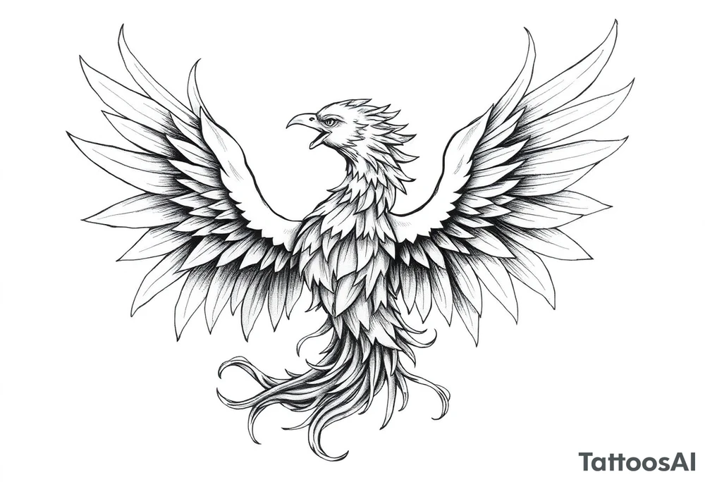 Phoenix rising tattoo idea