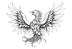 Phoenix rising tattoo idea