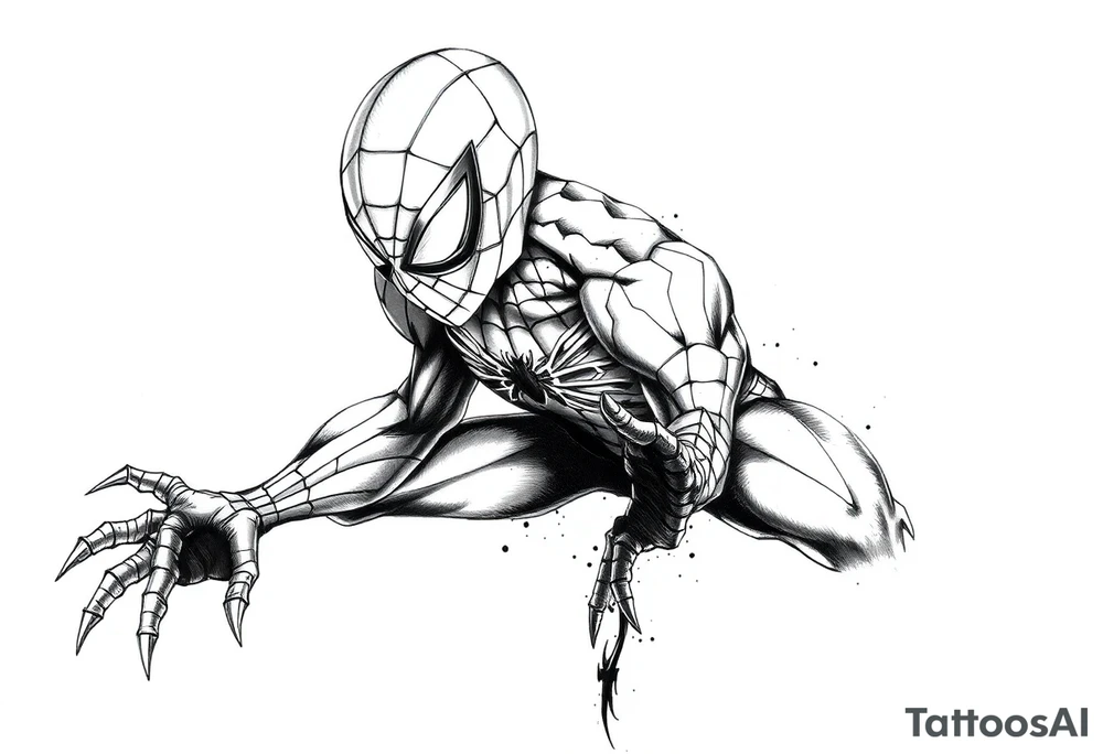 spiderman tattoo idea
