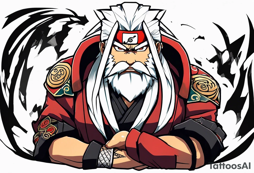Sage mode jiraiya from the anime naruto tattoo idea