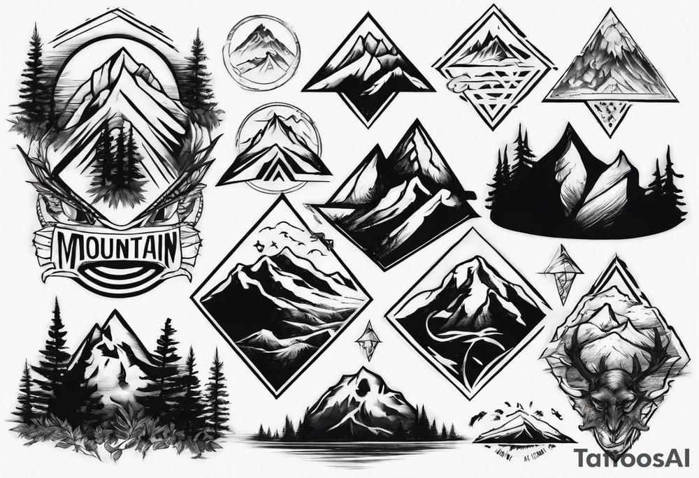 Mountain tattoo idea