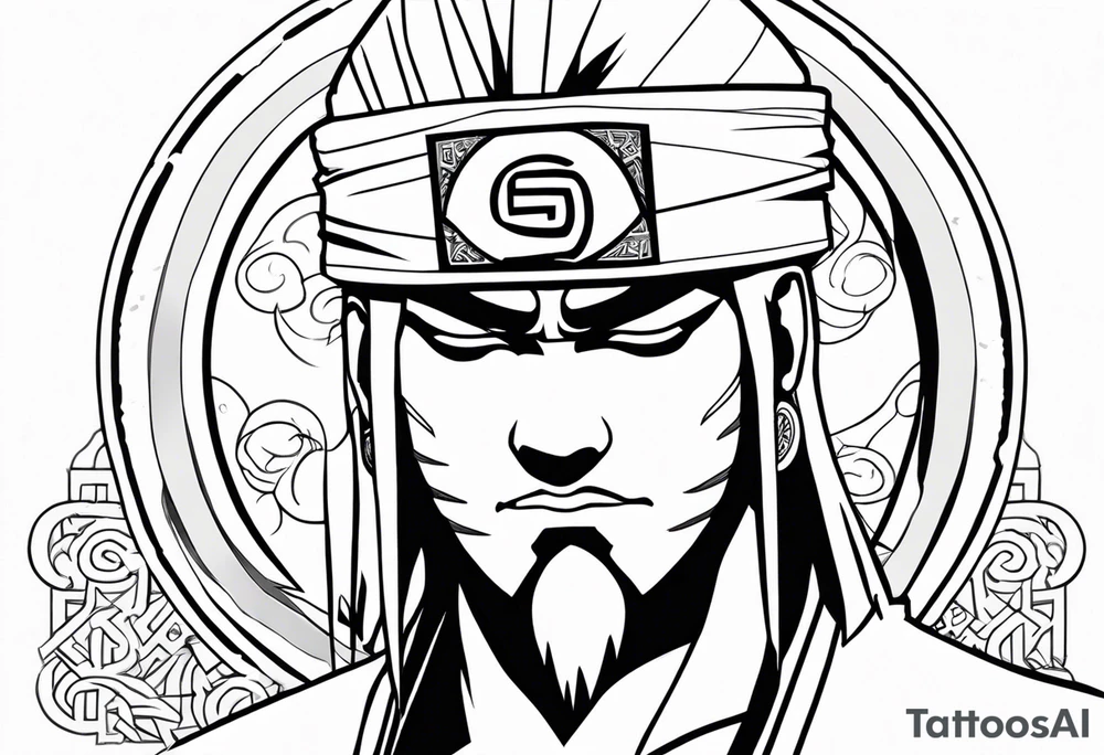 Sage mode jiraiya from the anime naruto tattoo idea