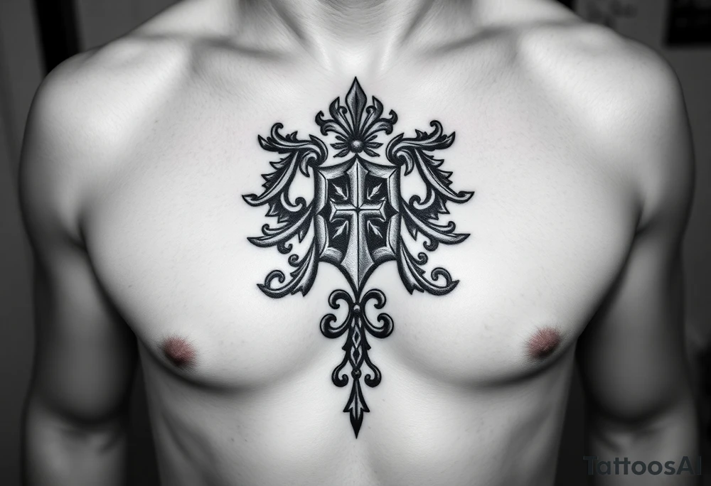 Smith, Irish crest. Mideval style.
Full chest tattoo idea tattoo idea