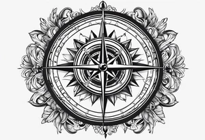 compass tattoo idea