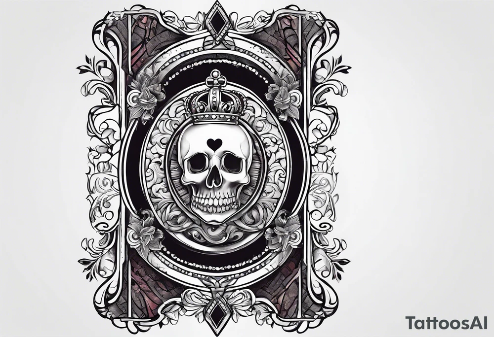 King of hearts forearm sleeve tattoo idea