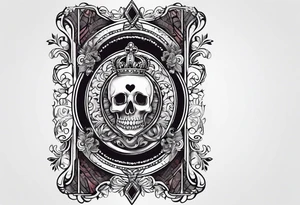King of hearts forearm sleeve tattoo idea