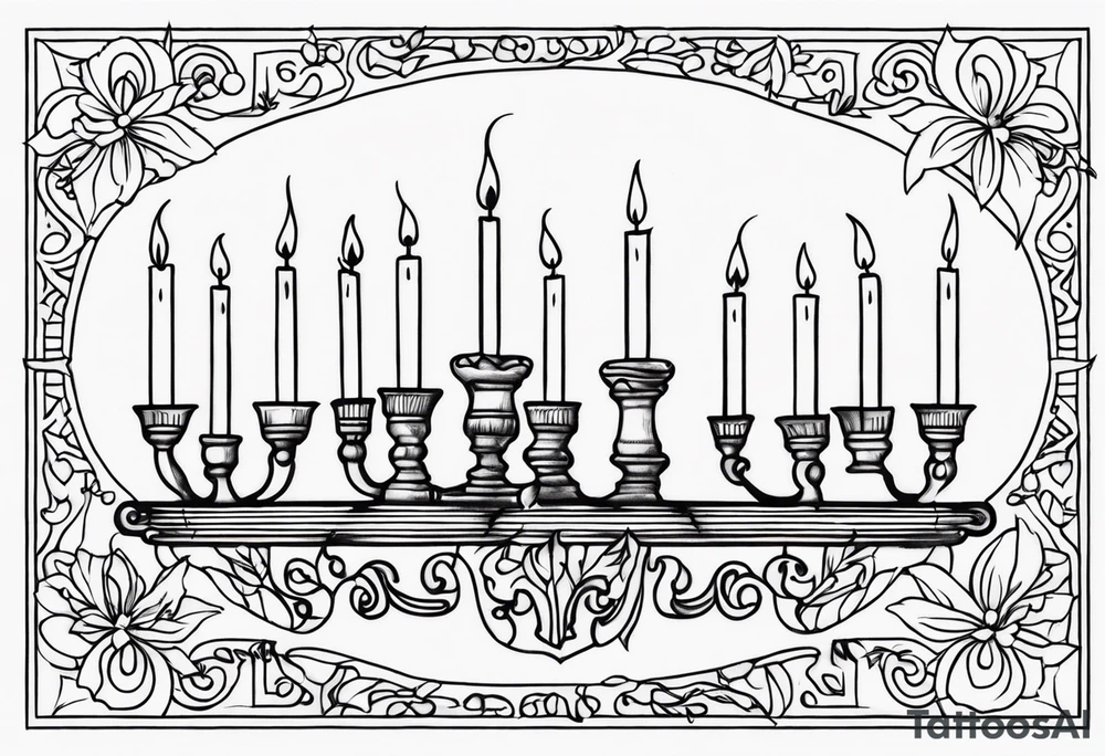 parchemins where candlelights flickers though the air is deathly still tattoo idea