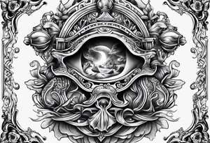 underwater treasure tattoo idea