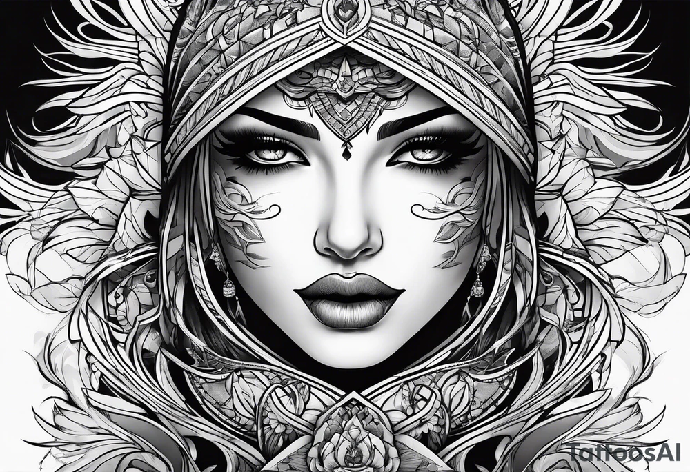 Random lines tattoo idea