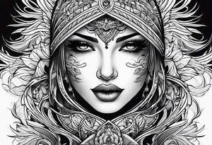 Random lines tattoo idea
