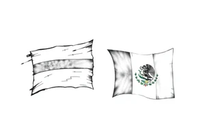 Venezuela and Mexican flag tattoo idea