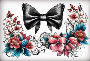 Sexy bows tattoo idea