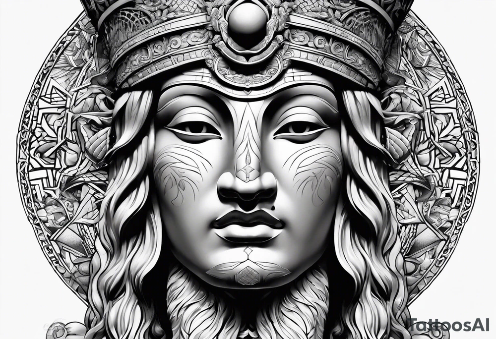 Statue tattoo idea