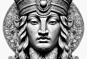 Statue tattoo idea