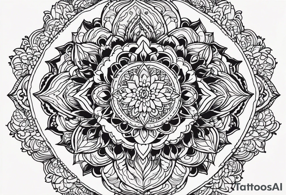 Lace mandala tattoo idea