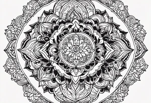 Lace mandala tattoo idea