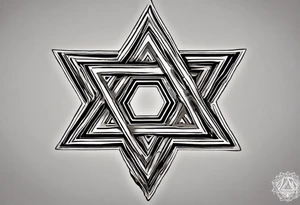 Integrate a Star of David into a shoulder blade piece with כאב הוא כוח. להשתמש בו כדי לעזור לרפא את העולם added tattoo idea