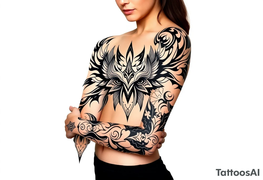 shaman mystical tattoo idea