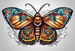 Moth in Colorado tattoo idea