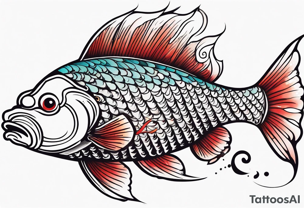 japan culture fish tattoo idea