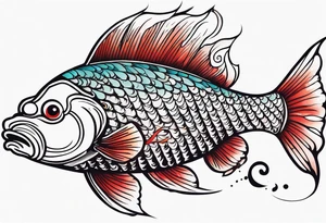 japan culture fish tattoo idea