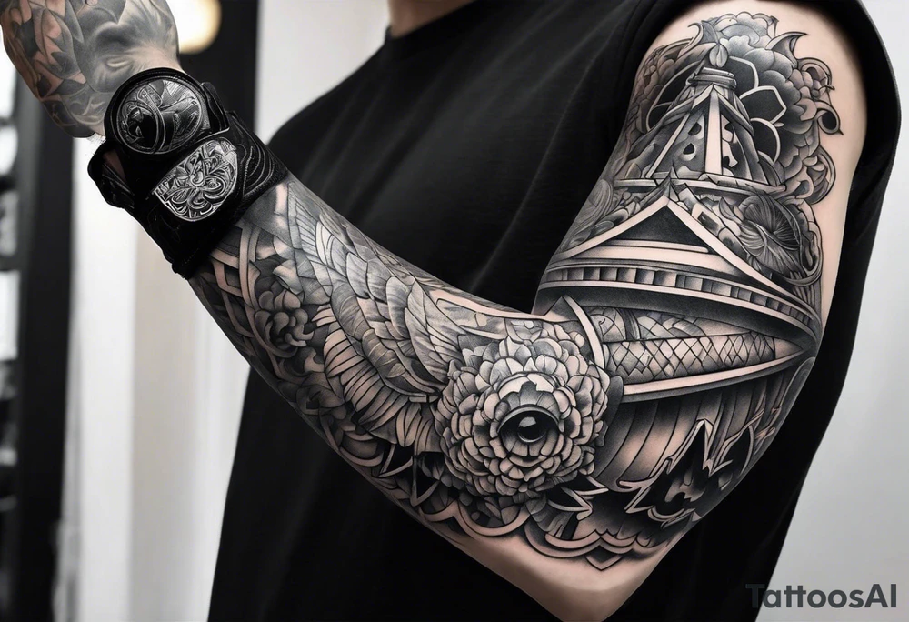 forearm sleeve tattoo idea
