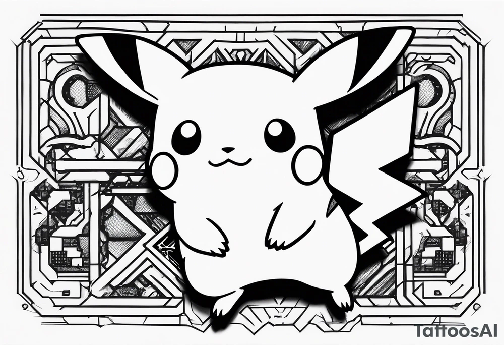 pikachu gameboy tattoo idea