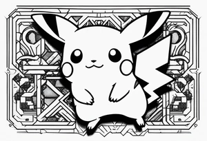 pikachu gameboy tattoo idea