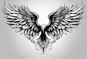 Angel wings tattoo idea