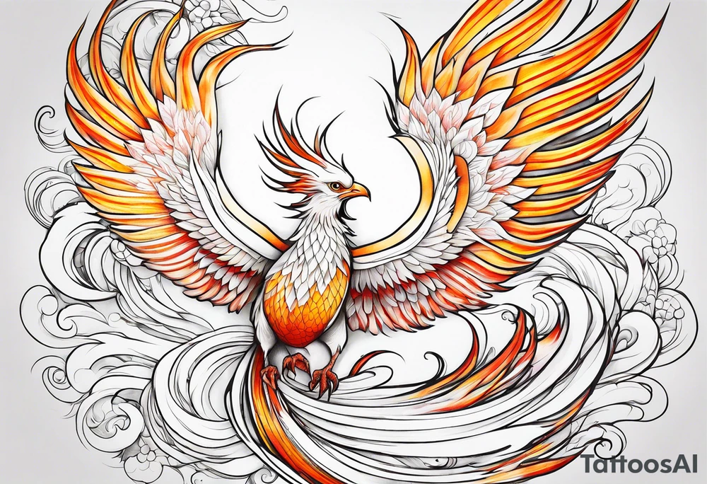 albino phoenix tattoo idea