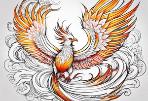 albino phoenix tattoo idea