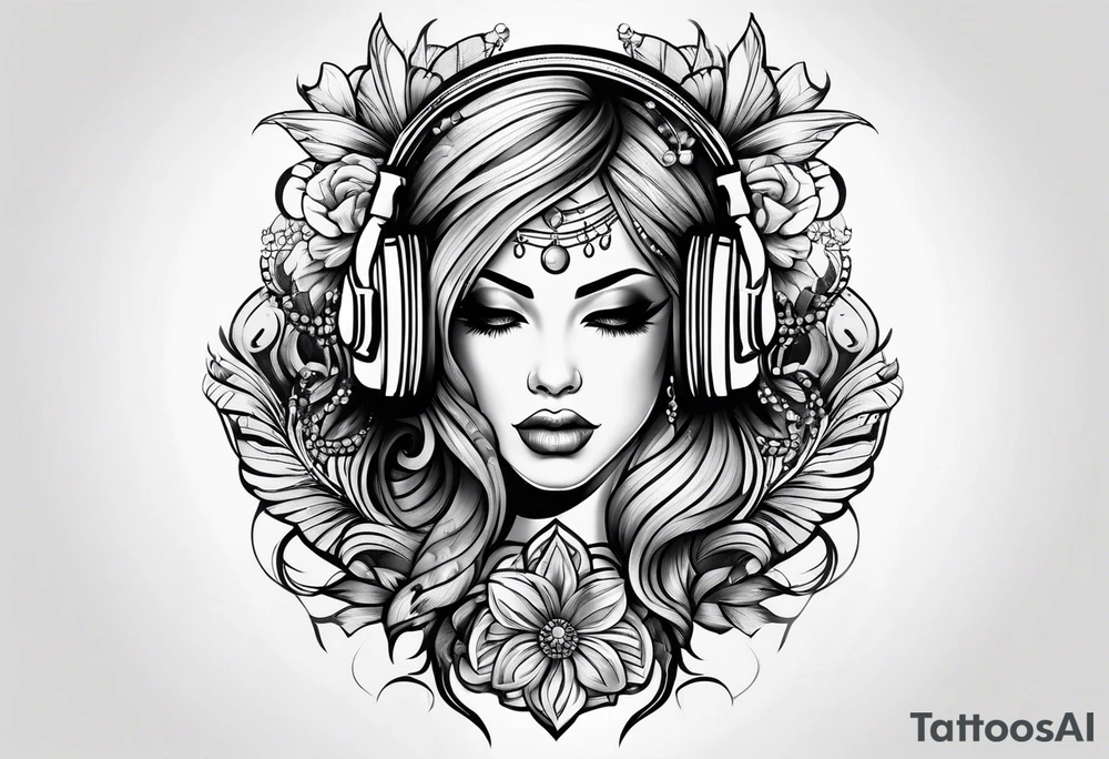 music related tattoo idea