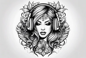 music related tattoo idea
