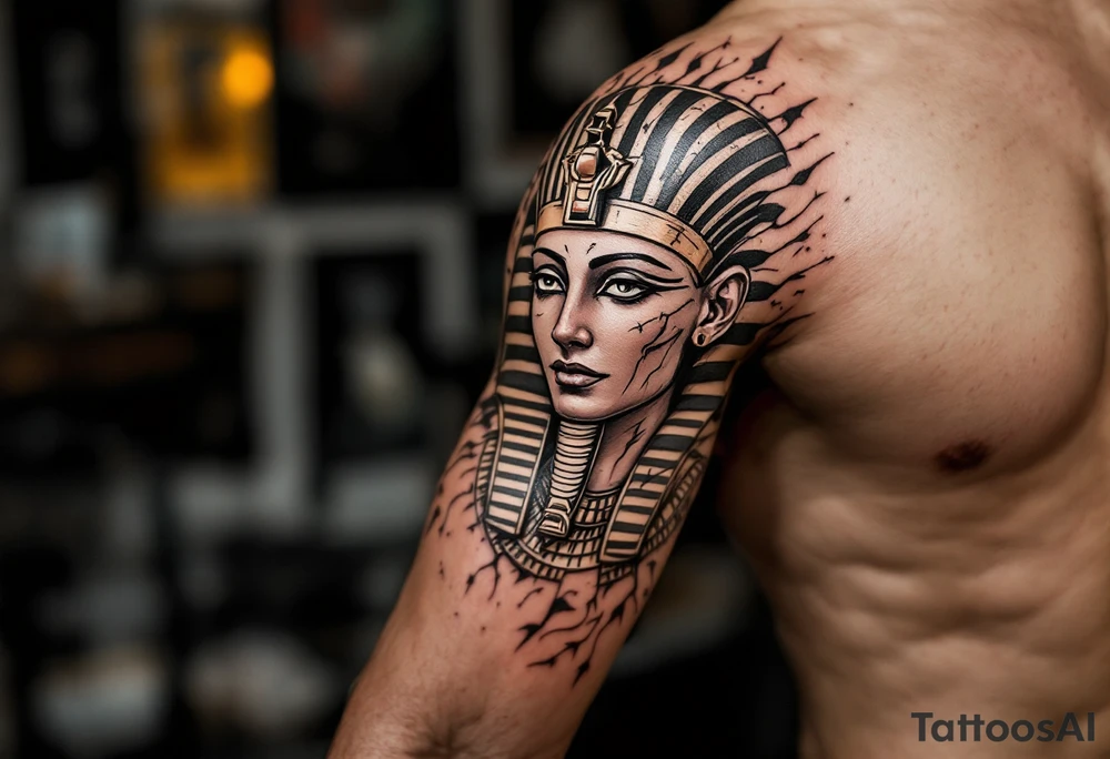 egyptian theme tattoo idea