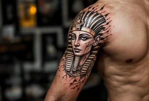 egyptian theme tattoo idea