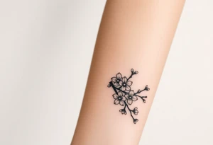 Samurai Sword cherry blossoms tattoo idea