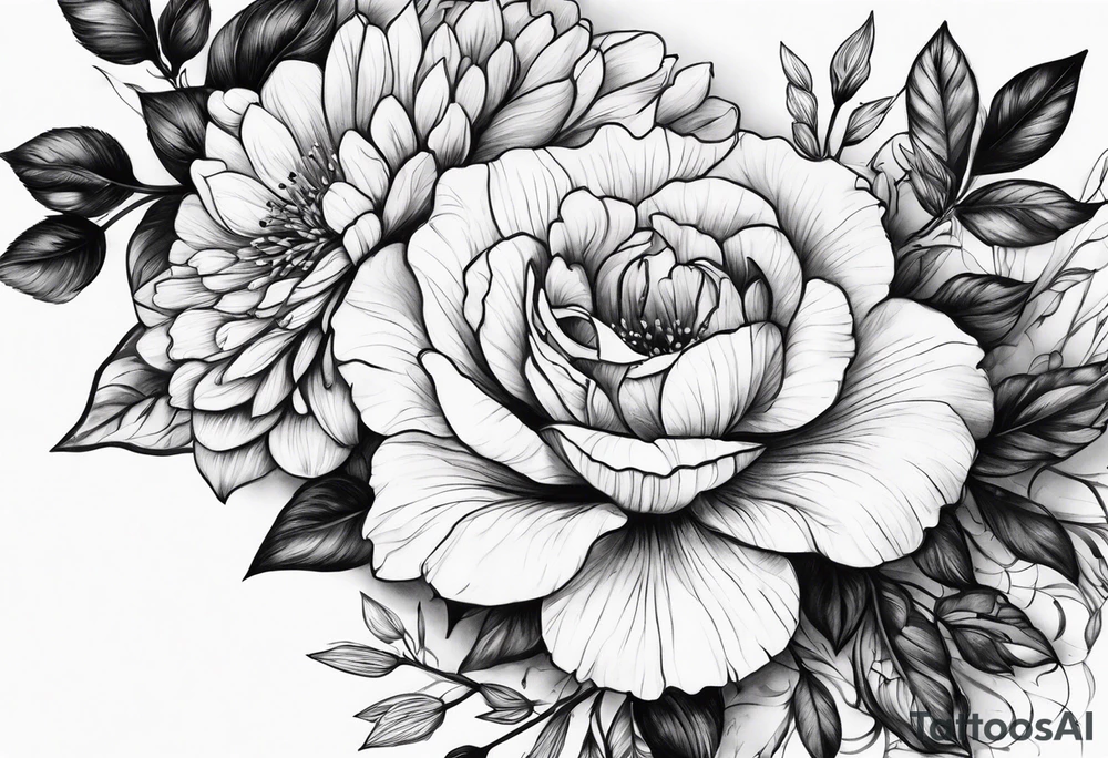 Iwant to make my idea flowers tattoo idea