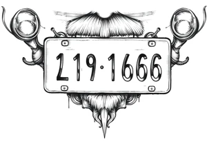 License plate tattoo idea