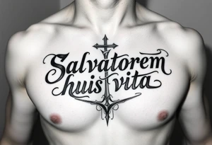 Salvatorem huis vitae script tattoo idea