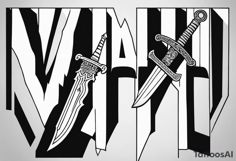 Valhalla sword fog stairs tattoo idea