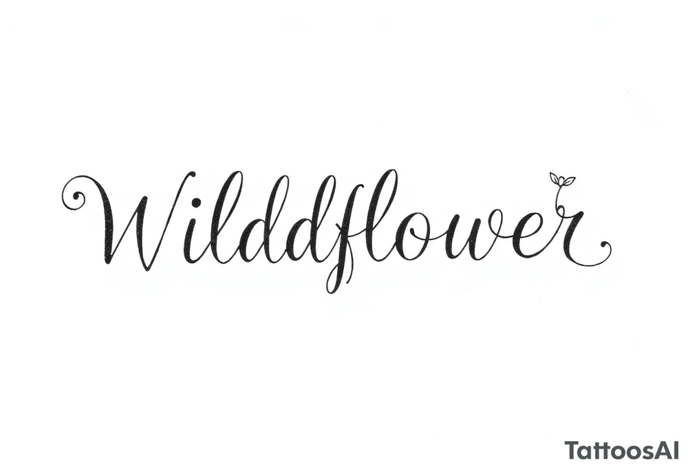 Wildflower tattoo idea
