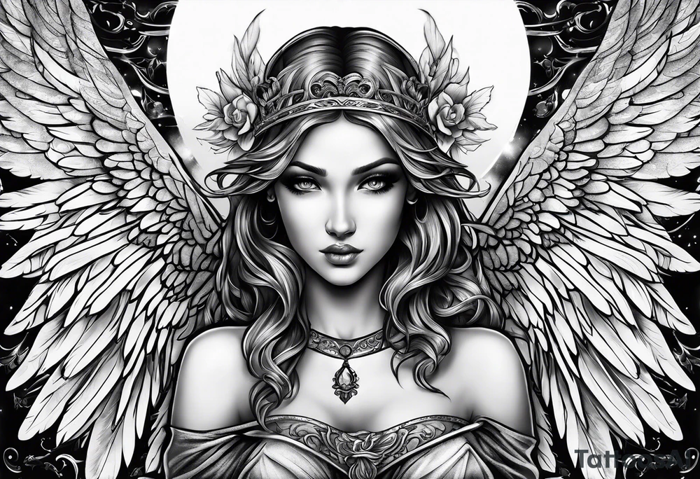 Angel tattoo idea