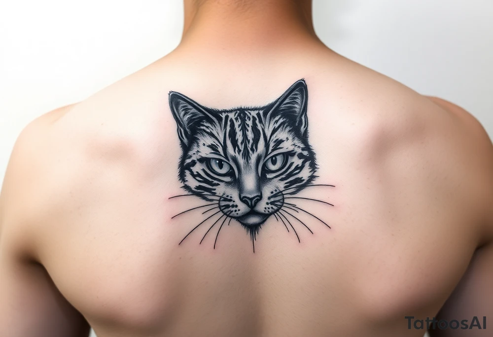 black cat tattoo idea
