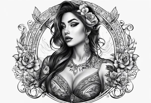 Half chest tattoo tattoo idea