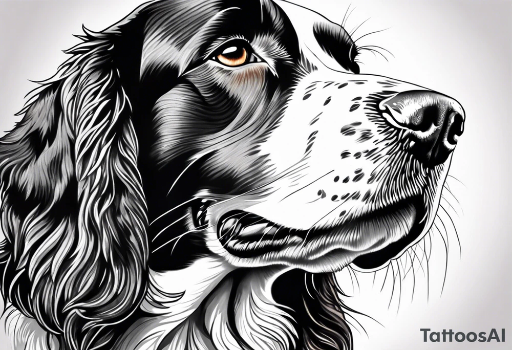 A springer spaniel tattoo idea